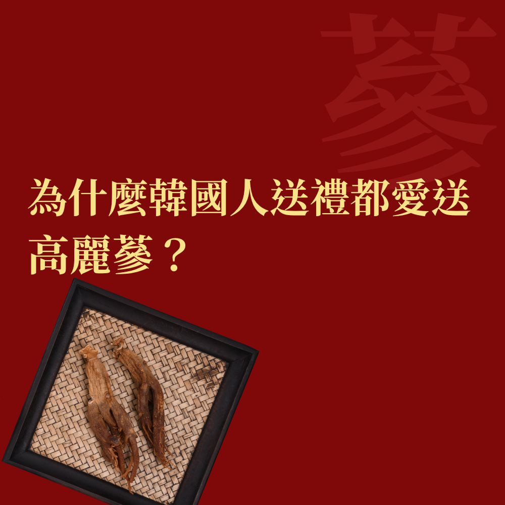 韓國人蔘送禮文化：為什麼韓國人送禮都愛送高麗蔘？